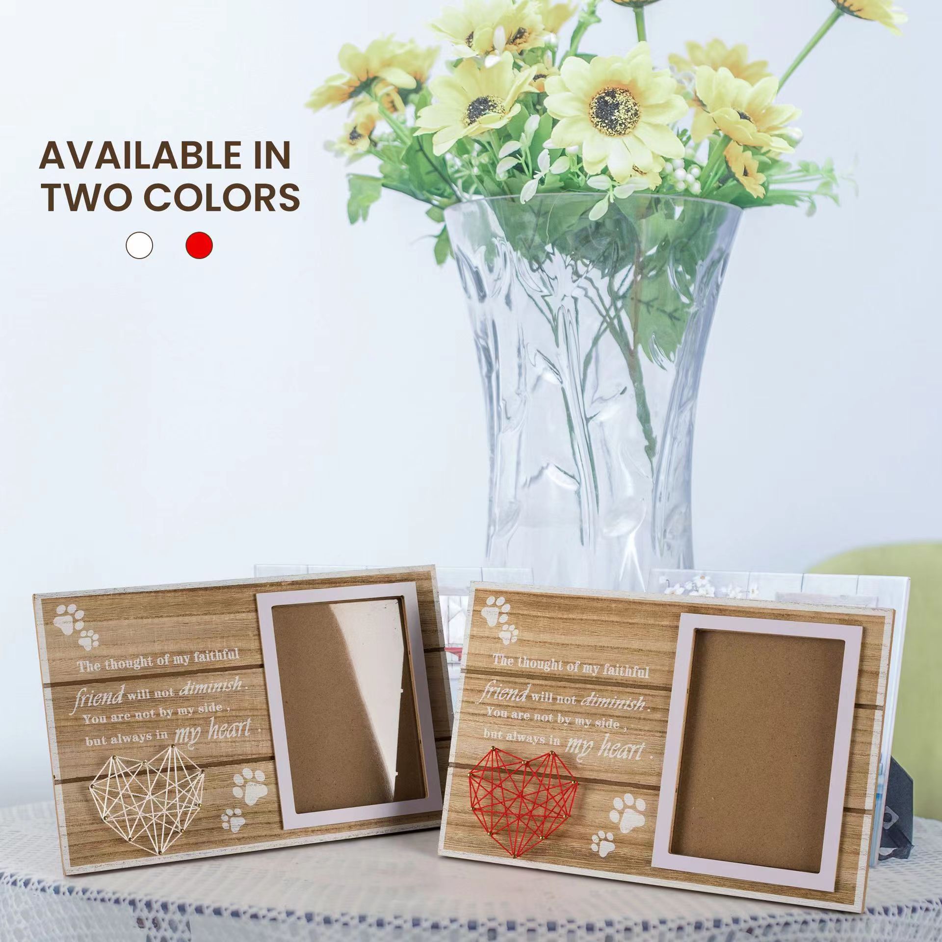 Transfronterizo nuevo en stock creativo retro dormitorio foto de la pared marco de fotos de madera decoración multi-especificación sinuoso foto marco colgante