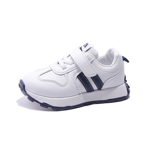  Spring and Autumn New Children's 1-12 Years Old Elementary School Sports Shoes for Boys and Girls Casual White Shoes Running Shoes Wholesale