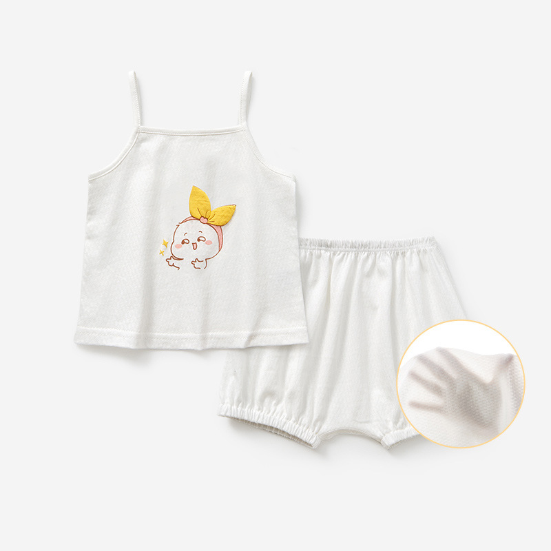 Bebé niña camisola traje niñas chaleco verano sin mangas Delgado niño split shorts dos piezas Bebé Ropa de verano image 8