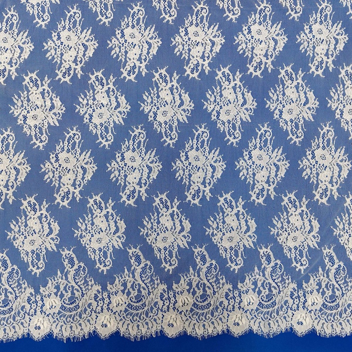 工厂直批蕾丝睫毛花边锦棉锦纶无弹体恤婚纱童装服装连衣裙配料辅