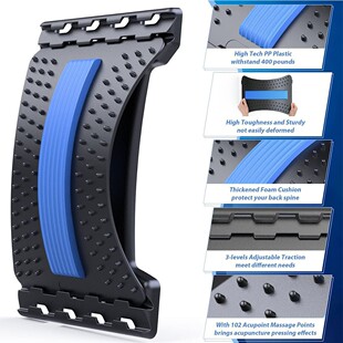 Lumbar Soothing Device, Back Stretching, Waist Relaxation Board, Waist Straightening Board, Waist Support Exercise Equipment, Portable Exercise Device