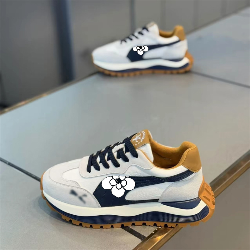 2025 primavera zapatos casuales zapatos deportivos de todo fósforo de moda zapatos de papá cómodos y transpirables zapatos de plataforma retro zapatos de hombre de marca de moda