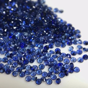high quality natural sapphire bare stone small size with stone jewelry inlay wholesale factory straight hair