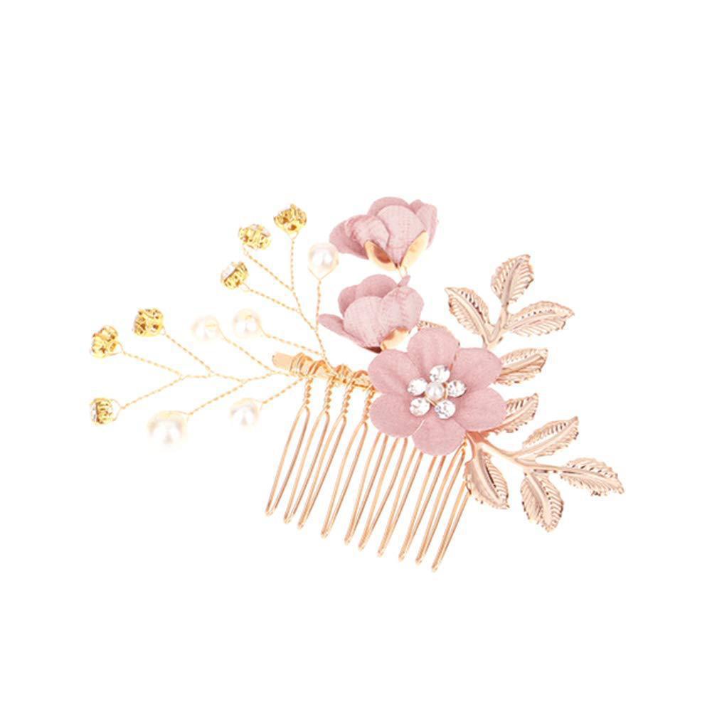 Nuevo tocado de novia coreano, flores de Mori, peine de perlas hecho a mano, peine de cabello dulce y lindo, peinado de fotos, accesorios para el cabello