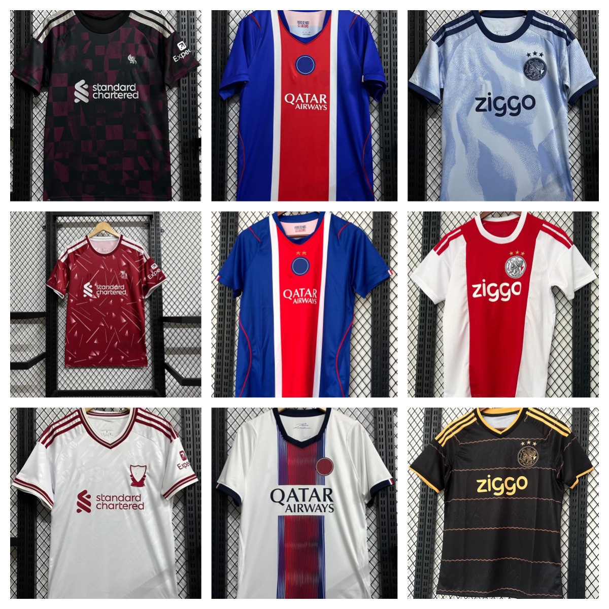 2627 New Thai Version Jersey Lwp Paris Dt Ajax Home and Away Team Fan Version Jersey Football Uniform