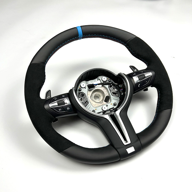 Directly Supplied from the Factory, Suitable for Bmw F Series Upgraded Sports Steering Wheel Assembly, Suede Leather, Blue Label, Back to Original Position