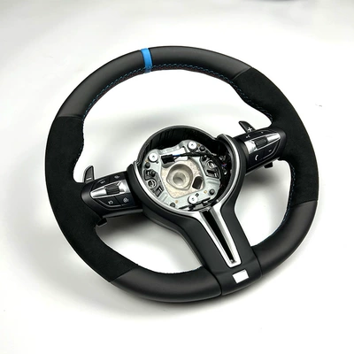 Directly Supplied from the Factory, Suitable for Bmw F Series Upgraded Sports Steering Wheel Assembly, Suede Leather, Blue Label, Back to Original Position (Steering wheel) - m6