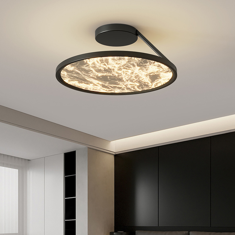 [Selección estricta] lámpara de techo italiana minimalista lujosa ligera de alto nivel de espectro completo protección de ojos redonda nubes alumbrado de estudio