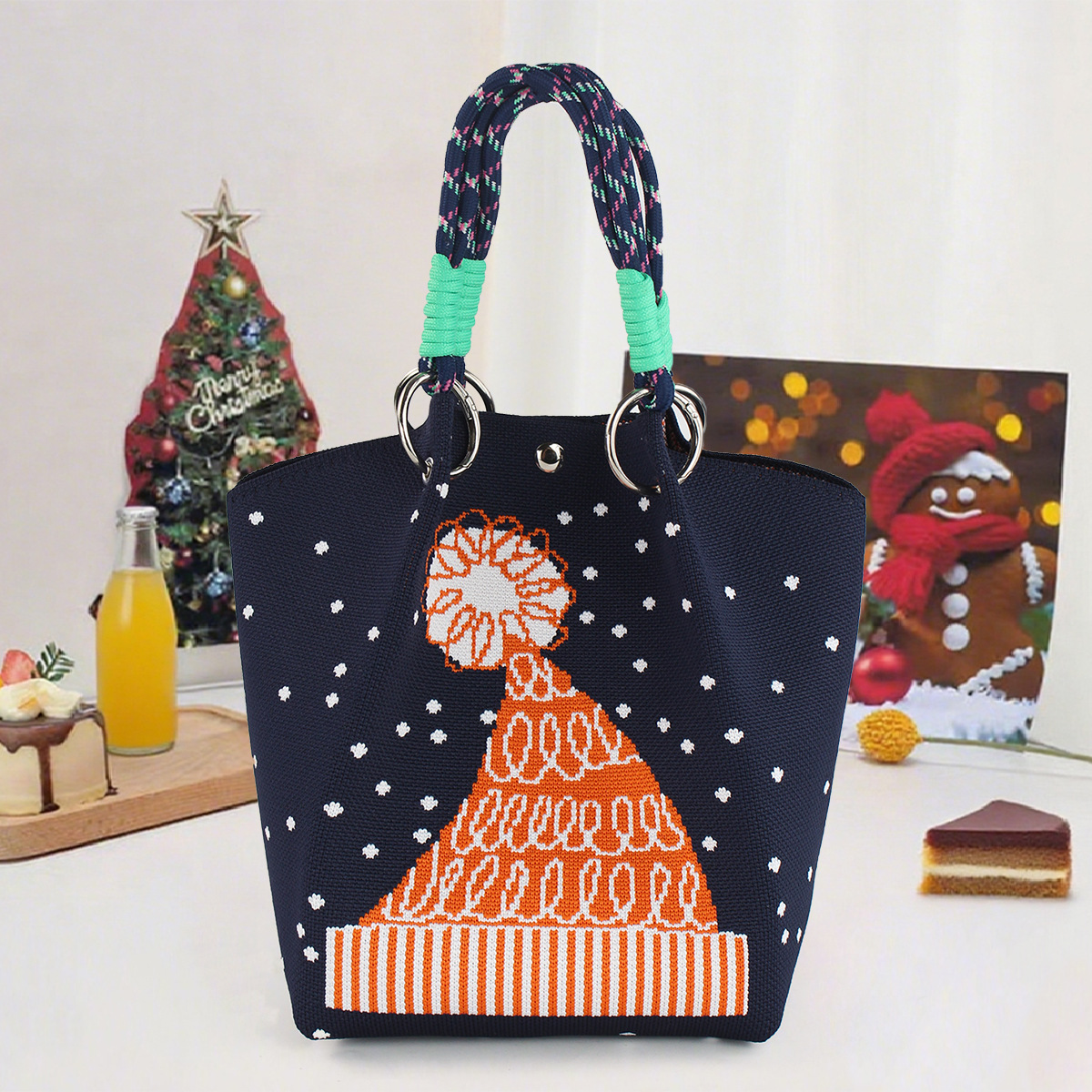 Bolsa de regalo de Navidad y Año Nuevo, bolsas de regalo de mano, bolsas de regalo de mano, bolsas de muñeca.