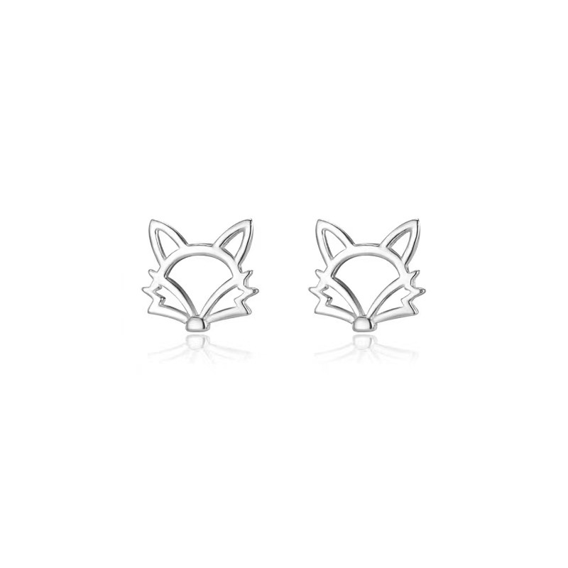 S999 pendientes de plata esterlina pendientes simples de las mujeres pequeña estrella Luna Mori oreja palo oreja piercing pendientes de plata anti-bloqueo