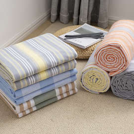 【太厚，四季通用】老粗布床单单件纯棉加厚单双人床单枕套