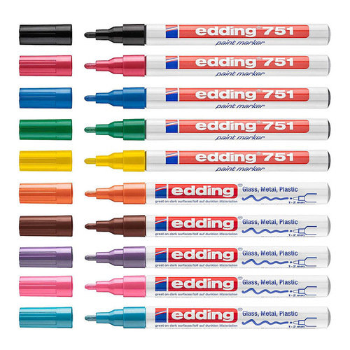 German edding751 paint pen sneaker graffiti car touch-up industrial marker oil-waterproof non-fading