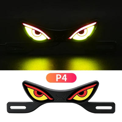 Electric Vehicle Modified Decorative Tail – License plate lamp - new-devils-eye-warning-license-plate-light-p4
