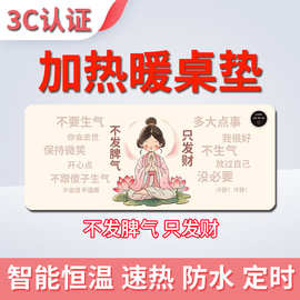 办公室电脑桌面电加热鼠标垫暖桌垫号女工位冬季办公暖手桌垫