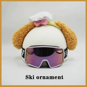 Ski Helmet Cover Cartoon Dog Helmet Cover Universal Warm Plush