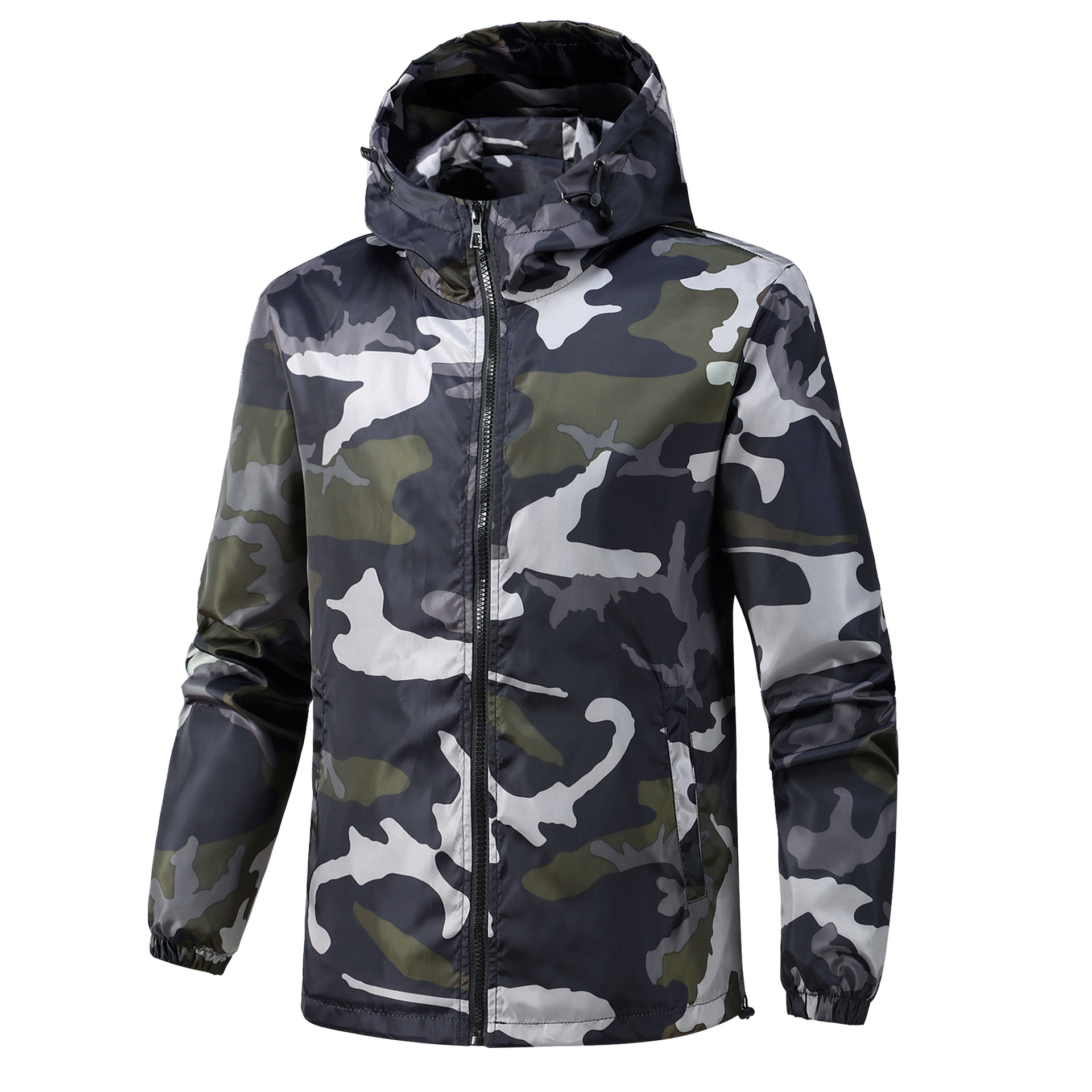 Otoño nuevo chaqueta de pareja estilo coreano moda guapo chaqueta de trabajo camuflado chaqueta casual hombre