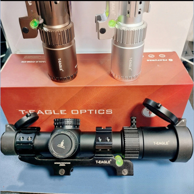 Visión nocturna de pared delgada gran ángulo de visión rápida de alta definición telescopio cruzado 1.2-6x espejo modelo de juguete de lanza