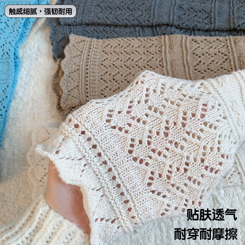 袜套女秋冬纯色粗针重工百搭羊毛堆堆袜套女百搭ins风小腿袜套女|undefined