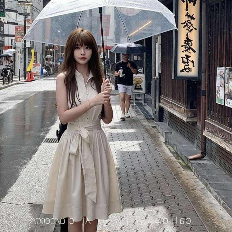 Sleeveless Fairy-Style Tank Dress for Petite Women, Summer 2026 New Model, High-End Feel, Waist-Cinching, Slimming Short Dress