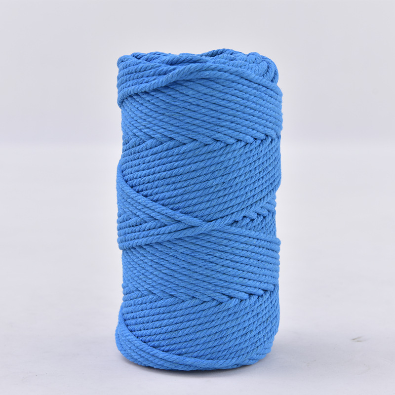 3mm cuerda de algodón colorido diy hecho a mano 4mm cuerda de tapiz cuerda tejida 5mm regalo cuerda de algodón decorativa cuerda de sombrero al por mayor