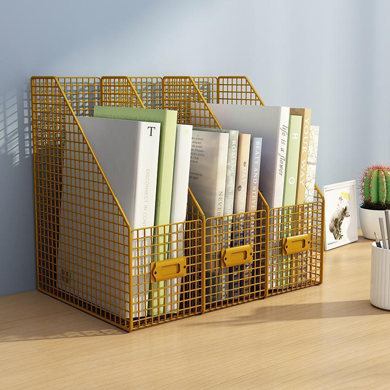 Bookshelf, Kidsren's Desktop Storage Rack, Student Desk Bookshelf, Small Bookcase, Layered Storage and Organization Rack on the Desk