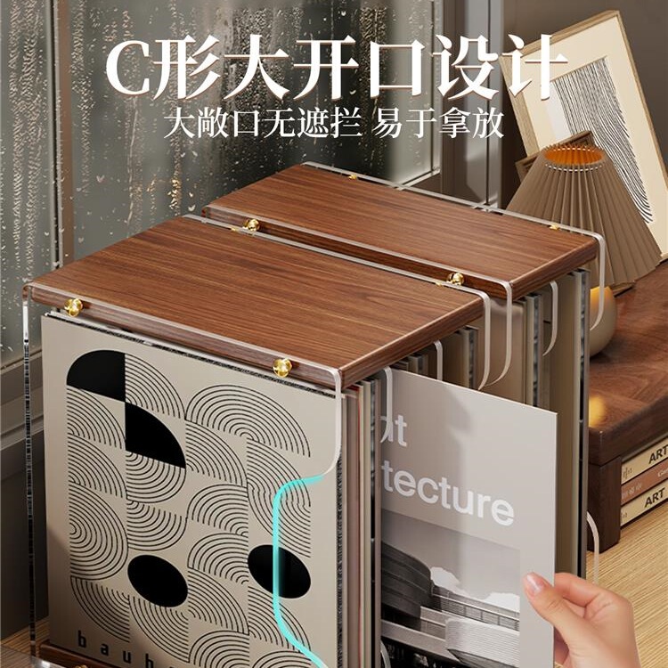 亚克力cd碟片收纳架黑胶唱片置物架落地碟片展示架桌面储物书柜|undefined