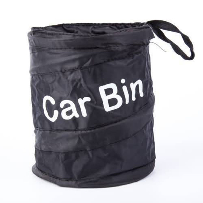 Factory Ready Stock Amazon Oxford Cloth Car Foldableing Trash Can Car Bin Car Storage Bucket