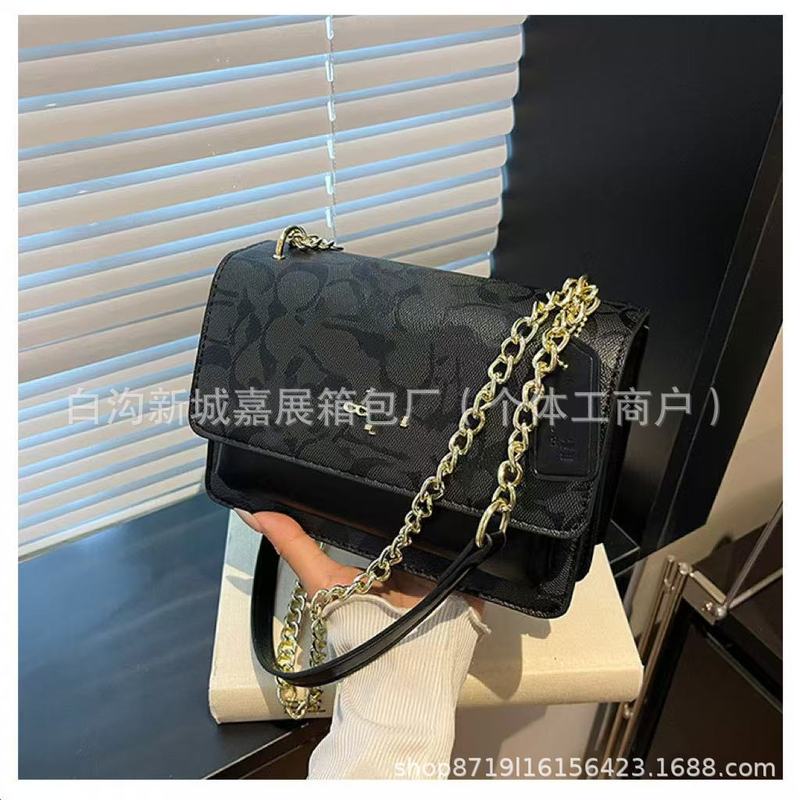 外贸女包时尚简老花色手提包潮2025新款pu质感单肩斜挎包bags批发|undefined