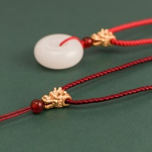 沙金龙头手工编织项链绳高端编绳吊绳脖绳玉吊坠绳子挂绳挂链