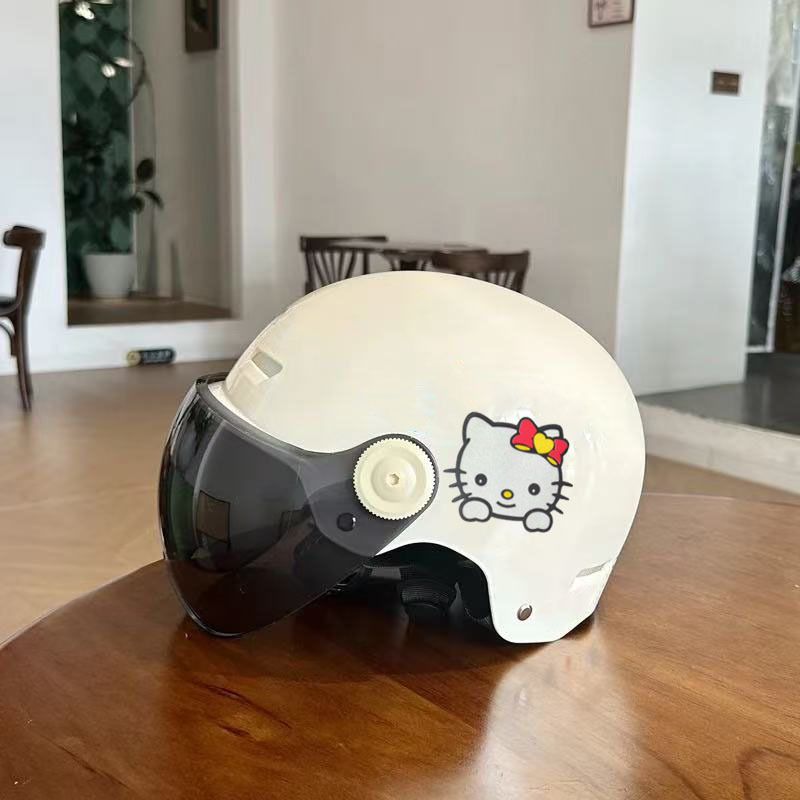 Newly certified summer motorcycle helmet for men and women, half helmet, national standard, suitable for electric vehicles and scooters, sun protection, all-season safety helmet