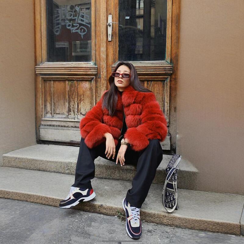 Mink Fur Coat for Women, Full Mink 2024 Faux Fur Mid-Length Coat, Haining Mink Fur Coat for Women, Haining Guanchen