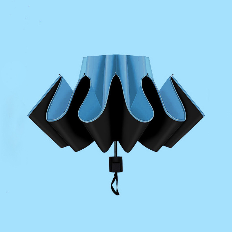 Paraguas UV completamente automático paraguas de sol plegable paraguas de Sol de protección solar de vinilo al por mayor grande logotipo imprimible paraguas de publicidad