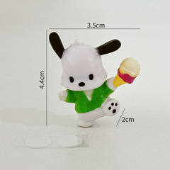 アニメかわいいコップのアイデアDIY装飾3d立体パッチins風はゴム樹脂を残さずに金属シールを貼る