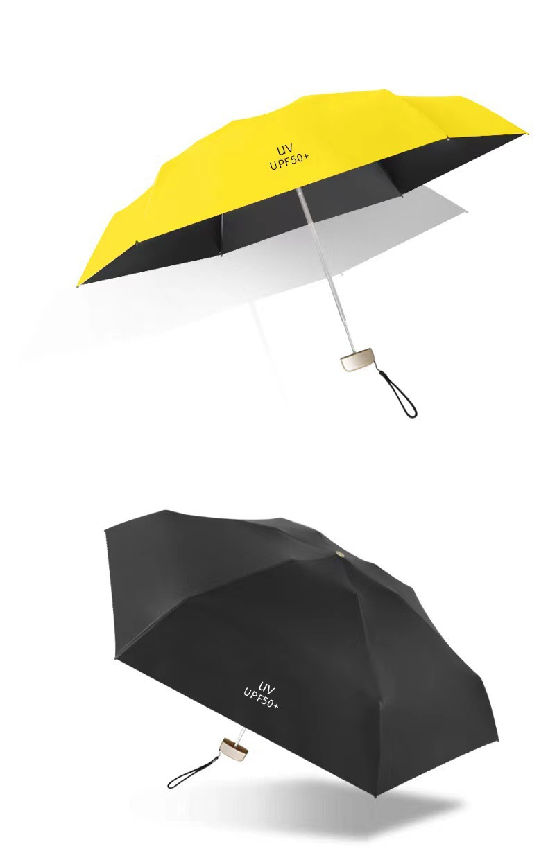 Sun Umbrella Super Sun Protection Uv Protection Small Folding Women's Dual-use Umbrella Vinyl Sun Umbrella Upf50 display picture 3
