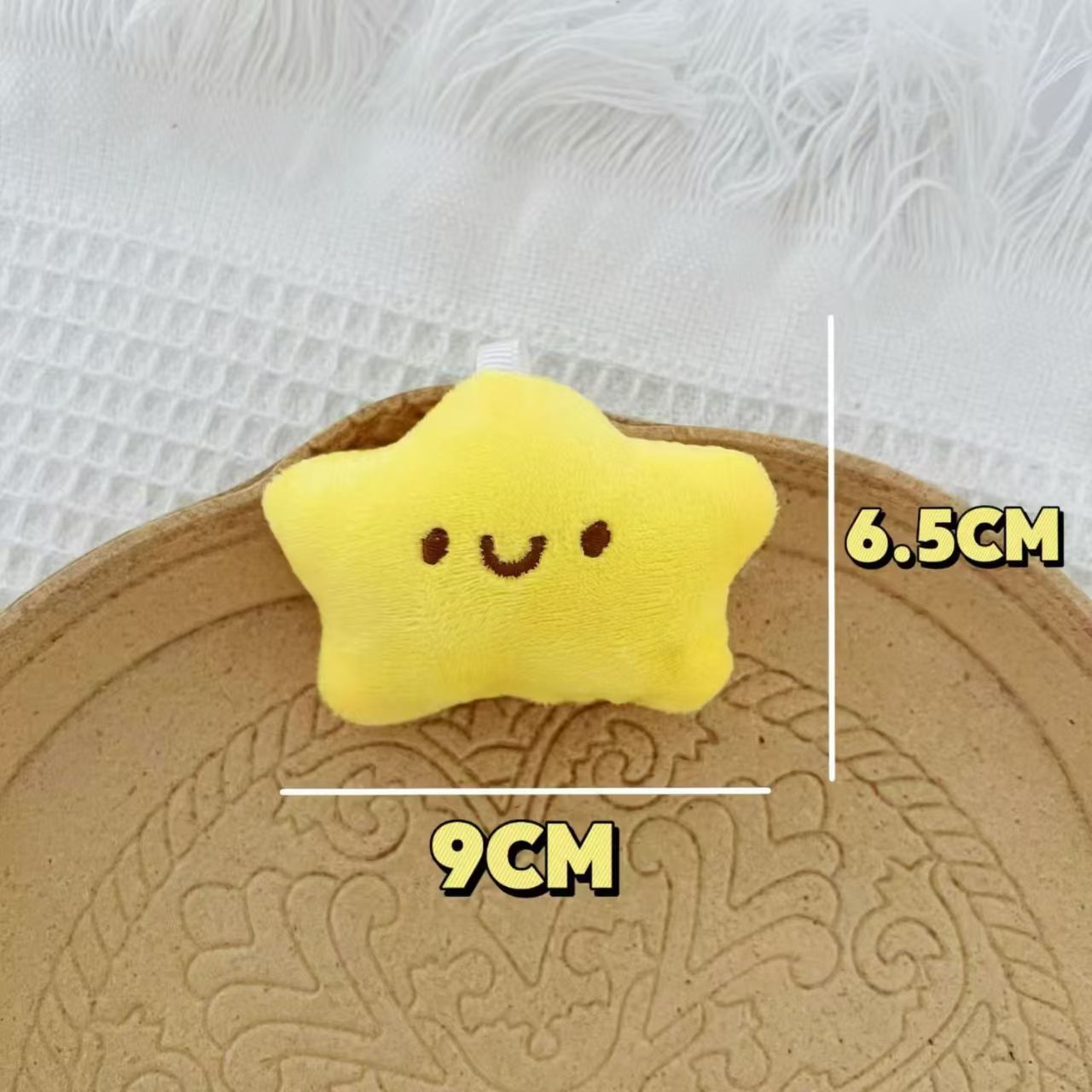 Muñeca chirriante pequeña estrella colgante de peluche Wish Star bolsas colgantes adornos de regalo de niña encantadora llaver