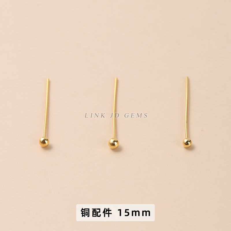 Golden, copper, 750 sample gold, 15mm