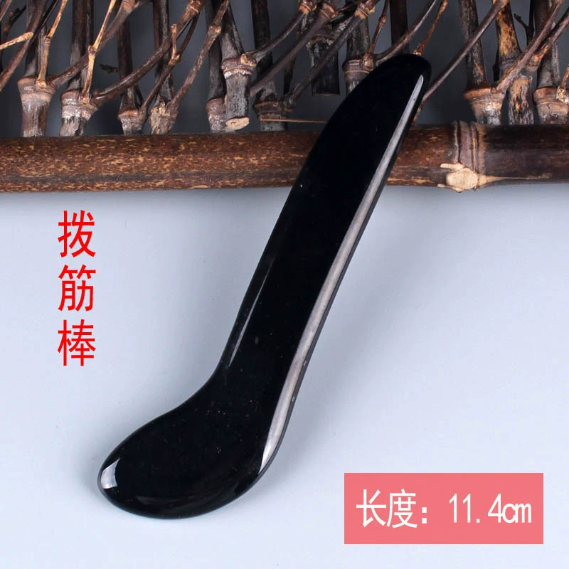 [面部脸部全身通用经络水晶拨经棒点穴笔鱼形刮脸拨筋棒玉石按摩板]