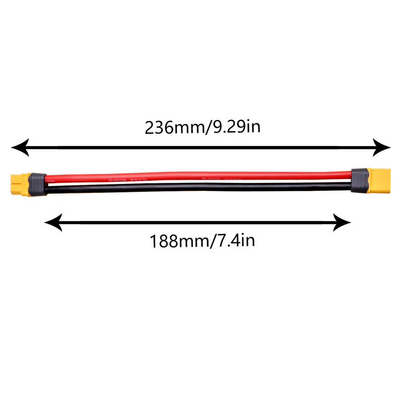 Rc Remote Control Model Car/Boat/Aircraft Model Xt60 Male to Female Genuine Extension Cable Cross-Border Hot Model, Drop Shipping