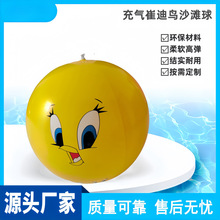 工厂现货PVC充气翠鸟球22英寸吹气沙滩球广告促销充气球量大从优