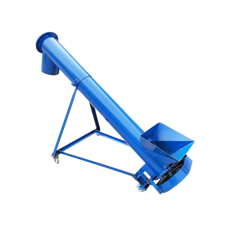 玉米大豆粉类物料提升机 石墨粉管式上料机 干粉小型绞龙输送机