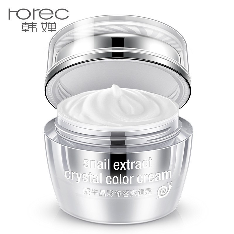 Han Qian Caracol maquillaje crema reparación belleza corrector hidratante belleza color natural nude maquillaje crema de maquillaje al por mayor