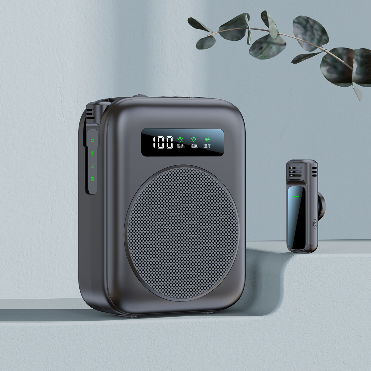 Cross-Border Private Model Wireless Loudspeaker for Teachers, Wireless Bluetooth Microphone, Tour Guide Promotion, Portable Loudspeaker