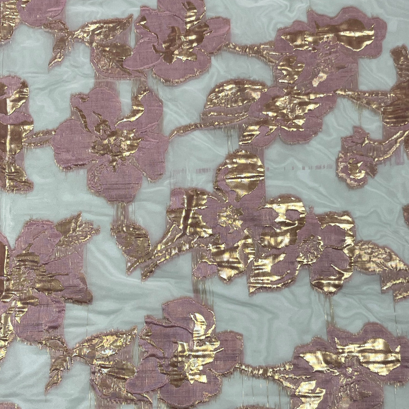 25 nuevo tejido de ergena todo poliéster después de la artesanía de ergena jacquard vestido de moda de tela de mujer en stock