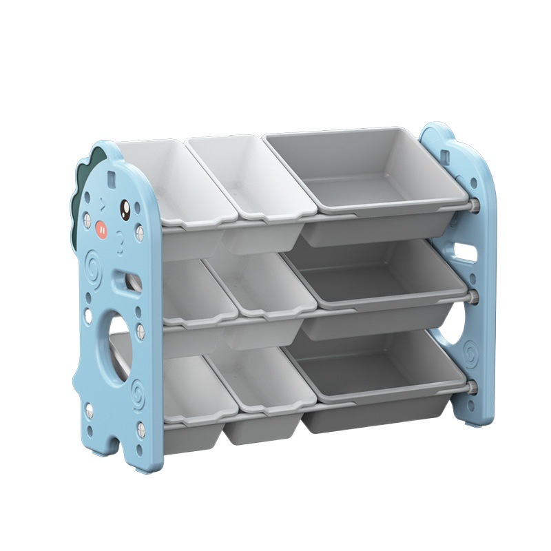 Caja de almacenamiento de estante de almacenamiento de juguetes para niños multi-capa gran almacenamiento doméstico gran capacidad artefacto bebé organizador gabinete
