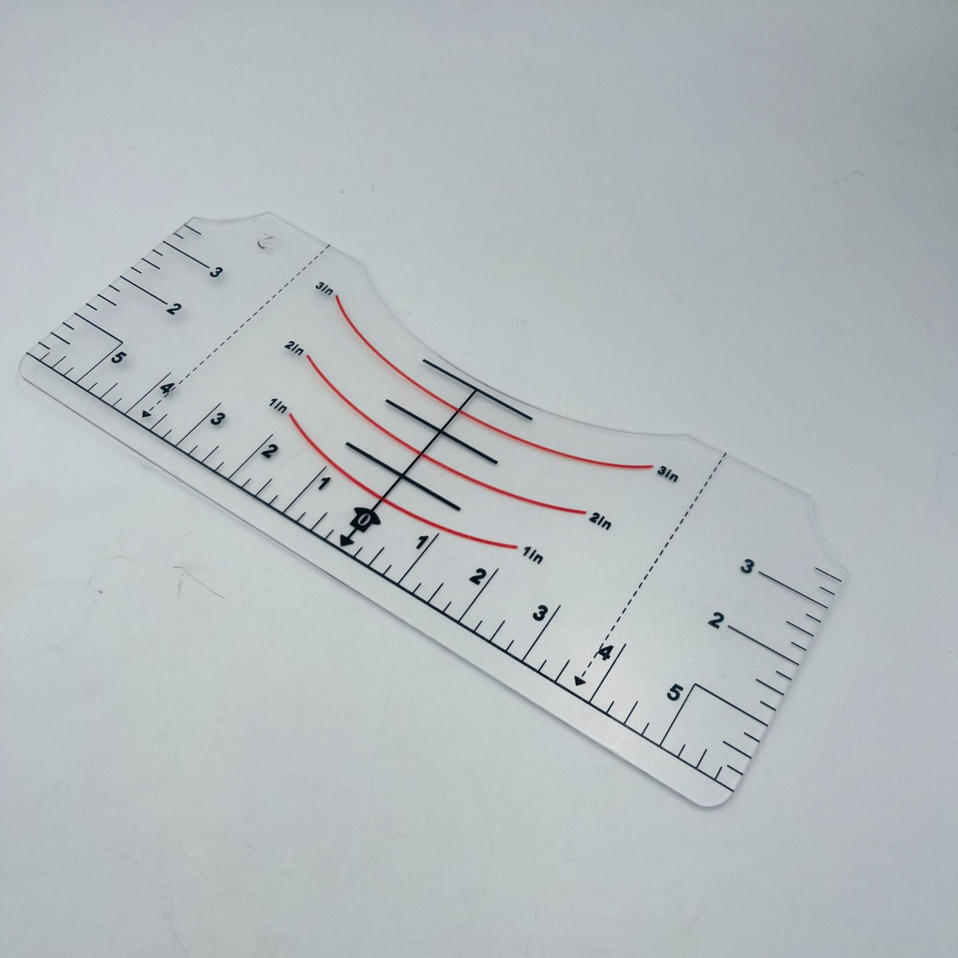 Nuevo producto transfronterizo Spot camiseta herramienta de alineación camiseta guía regla de camiseta cuello redondo conjunto de herramientas de calibración