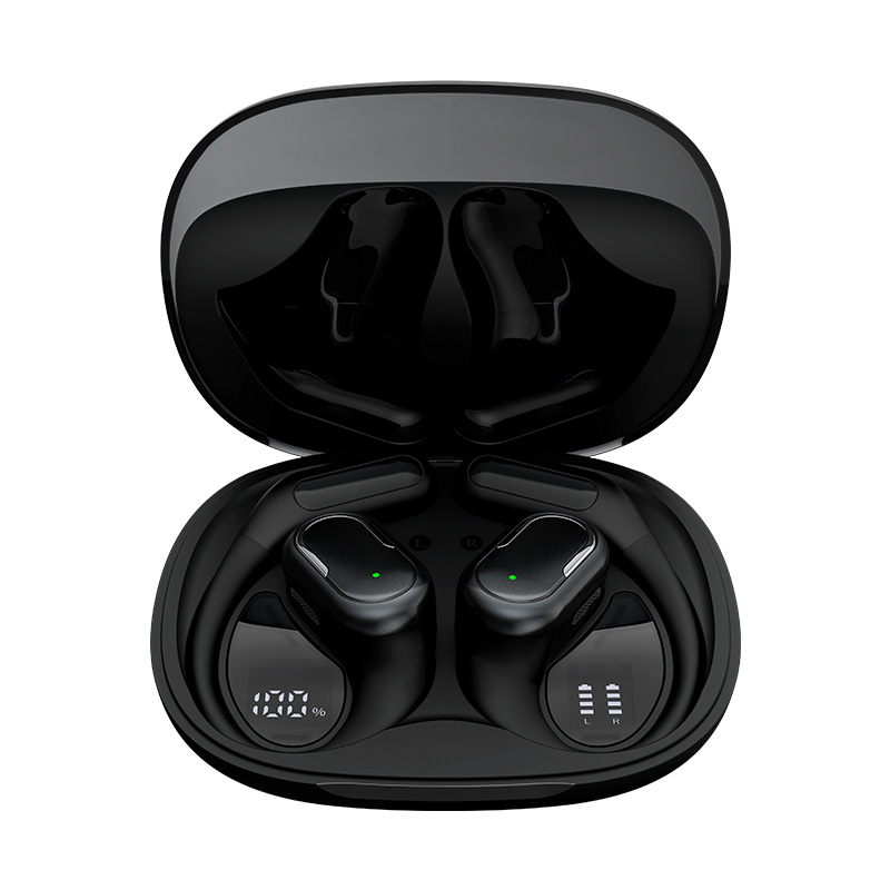 El nuevo auricular inalámbrico OWS de reducción de ruido de llamada de ENC, auricular inalámbrico de oreja abierta, batería de larga duración, pantalla digital, conducción de aire, auricular Bluetooth