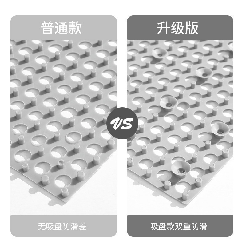 Alfombra antideslizante de baño con ventosa combinación de empalme alfombra de piso cocina baño ducha baño inodoro plástico impermeable alfombra de piso