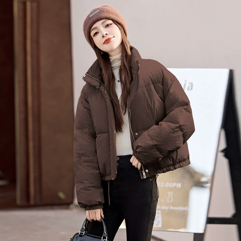 Fashionable short down jacket, 2024 years, oversize, for teenagers