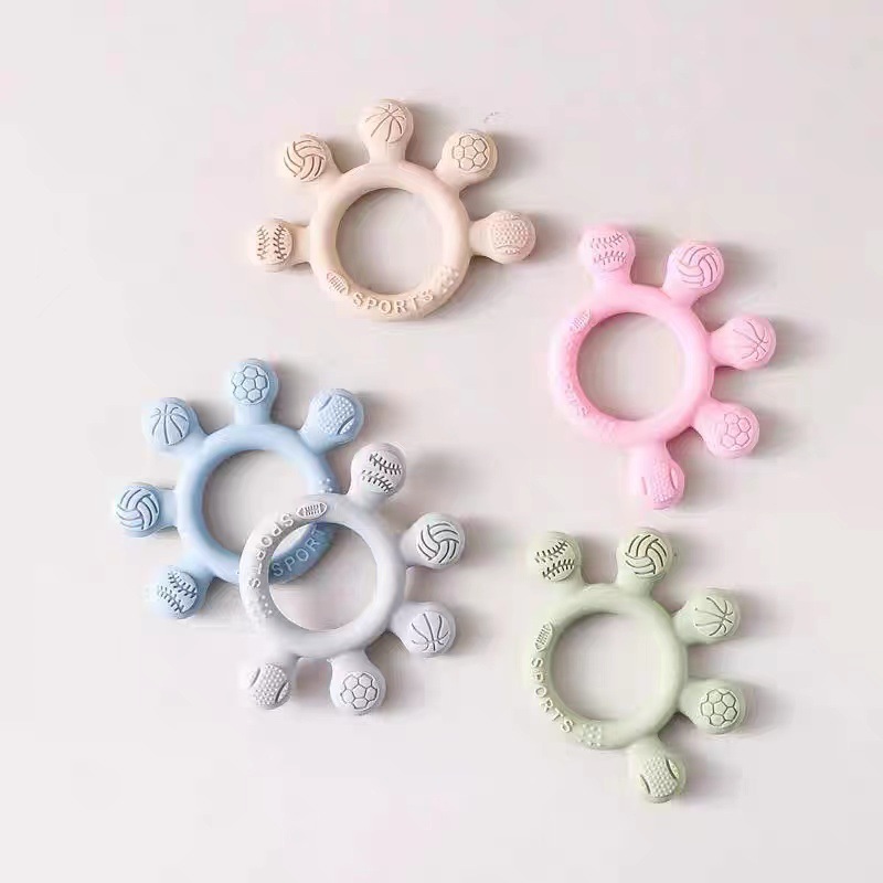 Dientes de silicona de grado alimenticio para bebés durante el período de apetito para molar dientes de silicona para evitar comer juguetes de goma de mordida tranquilizadores