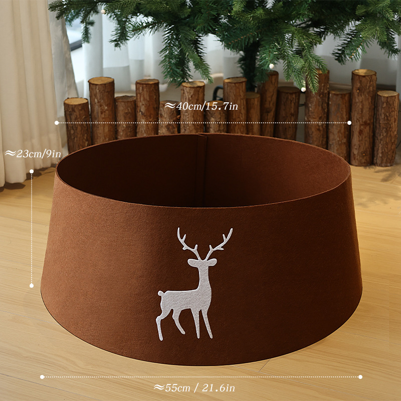 Navidad árbol de Navidad vestido de pie decoración del árbol de Navidad fieltro esteras de Navidad decoración de la escena de Navidad vestido tridimensional